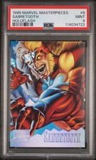 1995 Fleer Marvel Masterpieces Holoflash #6 Sabretooth  Rare PSA 9  Low Pop picture