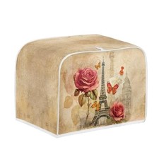 Elegant Green Floral Toaster Cover - Fits Most 2 Slice Toasters, Dust-Proof picture