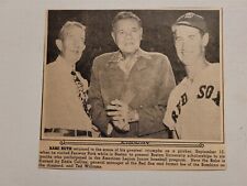 Babe Ruth Ted Williams Eddie Collins Fenway Park 1947 Sporting News Panel picture