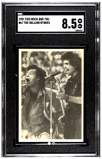 1987 THE ROLLING STONES Trading Card Edis Rock & You #67 SGC 8.5 Pop 1 Highest picture