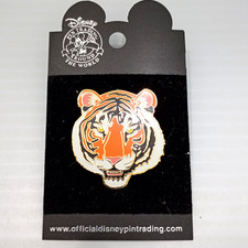 New VTG Official Trading Disney Pin Trading 2005 Tiger Face Enamel Pin On Card picture