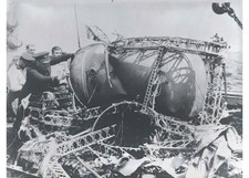 1933 USS Akron ZRS-4 Airship Crash Ocean Salvage Wreckage Glass Negatives 2 OOAK picture