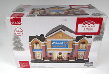 Walmart Supercenter Christmas Village Lighted Building Holiday Time 2021 VGC picture