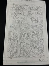 MARK BAGLEY ORIGINAL ART SINISTER WAR SPIDERMAN ISSUE 1 PAGE 22 picture
