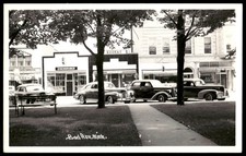 Vintage Postcard Real Photo Main Street Bad Axe Michigan picture