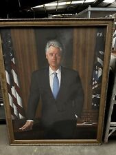 Bill Clinton Canvas official Size presidential print 56x44.5 1 of 2 Simmie Knox picture