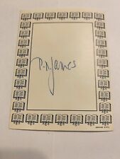 P. D. James Author Signed Bookplate Autographed New  picture