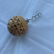 Vintage Unique Hand Carved Corkscrew – Rustic Decorative Wine Opener picture