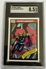 Wolverine (Patch) 1990 Impel Marvel Universe #37 SGC 8.5 picture
