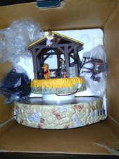 Vintage MR CHRISTMAS AWAY IN THE MANGER ANIMATED MUSICAL NATIVITY SCENE picture