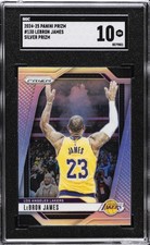 2024-25 PANINI PRIZM SILVER PRIZM #130 LEBRON JAMES SGC 10 GM picture