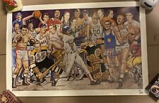 Famous Boston Sports Stars Print Poster Celtics Bruins Red Sox College picture