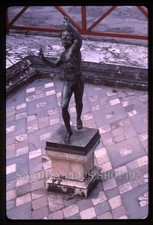 Dancing Faun Statue House Of The Faun Pompeii Italy 1985 Vintage Film Slide picture
