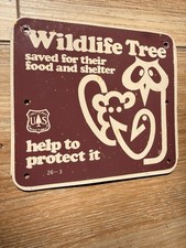 Vintage Authentic USFS National Forest 4 X 5 Metal Sign picture
