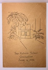 1946 San Antonio School Pomona CA Graduation Program picture