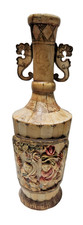 BEAUTIFUL VINTAGE CHINESE HAND CARVED BOVINE BONE VASE picture