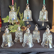 Waterford Crystal 12 Days of Christmas Bell Ornaments 8 bells 1 2 3 4 5 6 7 8 picture
