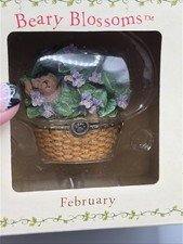 Boyds Bears Beary Blossoms Treasure Box February Flowers in Original Box picture