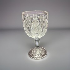 EAPG IMPERIAL Pressed Cut Cordial Glass Hobstar & Arches  4in Circa 1906 RARE picture
