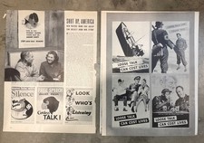 WWII Life Magazine Lot of 2 pages War Posters Loose Lips Sink Ships Listening picture
