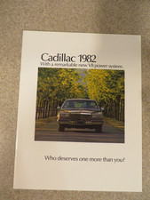 ORIGINAL 1982 CADILLAC  SALES  BROCHURE picture