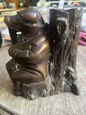 Vintage Pig Brass Bronze Metal Statue, Rare picture