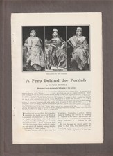 1904 YOUNG WOMEN of INDIA Magazine ARTICLE Pages~EDMUND RUSSELL~Many Photos picture