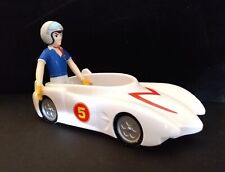 2008 Speed Racer Bendable & Mach 5 Cereal Bowl , General Mills 2008 Promo.  picture