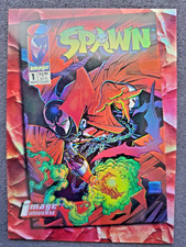 1995 Topps Image Universe SPAWN #1 d4 Insert Ultra RARE Chromium Chase Card picture