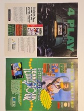 Rare Vintage 90s Tennis Magazine Ad Lot Pete Sampras SNES Genesis Ephemera Grail picture