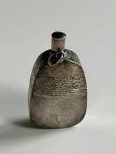 Vintage 925 Silver Mayan Aztec Mexico Snuff Perfume Bottle 1.75” picture