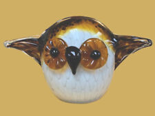 VTG Dale Tiffany Majestic Owl Glass Art Figurine/Decorative Art Glass picture