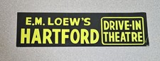 Vintage Hartford Drive-In Theatre Bumper Sticker E.M. Loew's CT Movie Theater picture