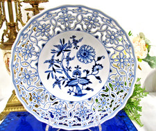 Meissen Blue Onion Pierced No Trim German antique bowl Germany picture
