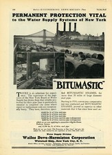 1927 Wailes Dove Hermiston Co. Ad: New York Board of Water Supply Pipeline Pics picture