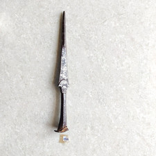 18c Antique Indo Persian Unique Shape Iron Spear Head Old Rare Collectible SP28 picture
