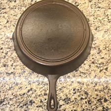 3 Notch Lodge #8SK D Cast Iron Skillet Restored Seasoned  picture