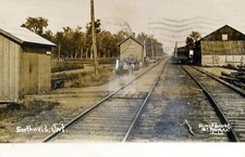 Southwold ON Ontario Canada Train Station 1910 RPPC Photo Postcard COPY picture