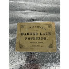 Vintage 1885 J. F. Ingalls Darned Lace Advertising Sample Patterns Booklet picture