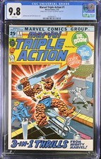 Marvel Triple Action #1  CGC 9.8 WHITE Pages  *DOUBLE COVER*  FF /Silver Surfer picture