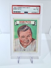 1967 Topps Who Am I? Babe Ruth #12 PSA VG-EX 4 picture