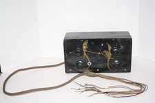 vintage Polle Royal tube radio w/ Gold Birds on Limbs for parts or restore picture