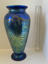 Beautiful Large Signed Tiffany Vase Not Tiffany picture