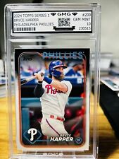 2024 Topps Series 1 Bryce Harper GMG Graded 10 Gem Mint 💎 Phillies picture