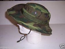 New genuine Vietnam war camouflage boonie tropical hat cap 1969 date made USA  picture