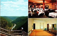 Penn-Wells Hotel Wellsboro Pennsylvania PA Multiview Postcard PM Cancel WOB Note picture