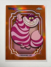 2024 Topps Chrome Disney - Cheshire Cat #20 Orange Refractor 25/25 Bookend picture
