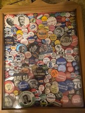 Large Collection Of Campaign Pins/Buttons Ronald Reagan/Eugene McCarthy/Adlai picture