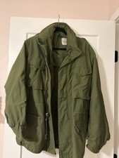 Vintage 1973 Alpha Industries M65 Field Jacket Large Regular Vietnam Era Army picture