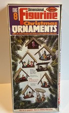 Vtg 1974 MOD Arrow Christmas Ornaments Kit Retro Craft Santa Angel Bottlebrush picture